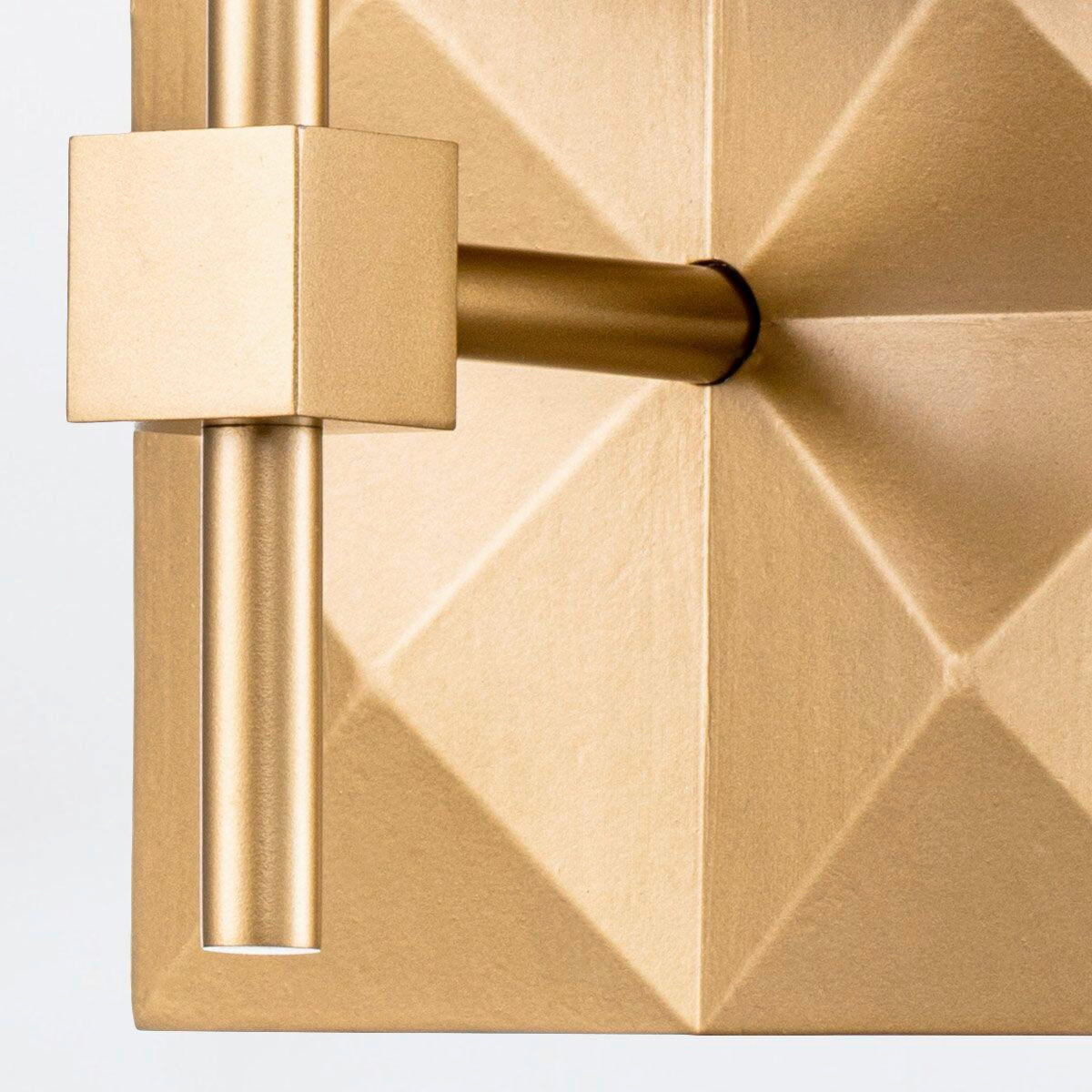 WANDLEUCHTE Deco  30,5/15,2/17,1 cm  - Goldfarben, Design, Glas/Metall (30,5/15,2/17,1cm) - Elstead Lighting