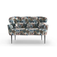 KÜCHENSOFA  - Blau/Beige, KONVENTIONELL, Textil/Metall (153/97/87cm) - Cantus