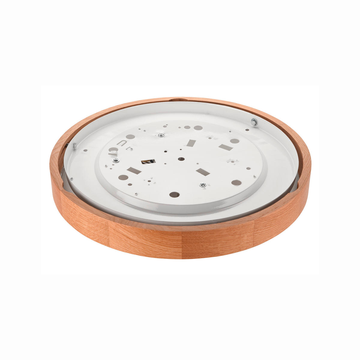 DECKENLEUCHTE Anello 37/8 cm   - Alteiche, Natur, Holz (37/8cm)