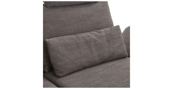 2-SITZER-SOFA Flachgewebe Schwarz  - Schwarz, KONVENTIONELL, Textil/Metall (170-218/87/93-141cm) - Hom`in