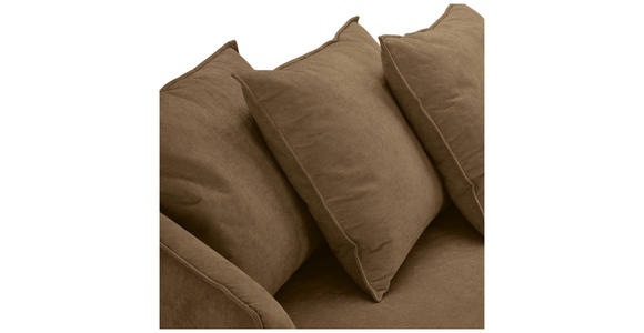 ECKSOFA Goldbraun Chenille  - Buchefarben/Goldbraun, KONVENTIONELL, Holz/Textil (276/162cm) - Carryhome