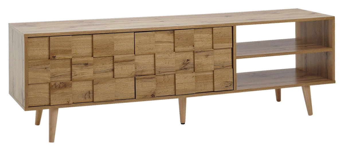 NÍZKÁ KOMODA, hnědá, 160/51/40 cm - hnědá, Moderní, dřevo/kompozitní dřevo (160/51/40cm) - MID.YOU