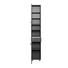 SEITENSCHRANK Graphitfarben - Chromfarben/Silberfarben, Design, Holzwerkstoff/Kunststoff (30/185/35cm) - Carryhome