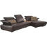 WOHNLANDSCHAFT Echtleder Dunkelbraun - Chromfarben/Dunkelbraun, Design, Leder/Metall (301/185cm) - Koinor WOHNLANDSCHAFT Echtleder Dunkelbraun - Chromfarben/Dunkelbraun, Design, Leder/Metall (301/185cm) - Koinor