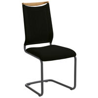 SCHWINGSTUHL  in Stahl Flachgewebe, Netz  - Eichefarben/Anthrazit, Design, Holz/Textil (47/99,0/59cm) - Venjakob