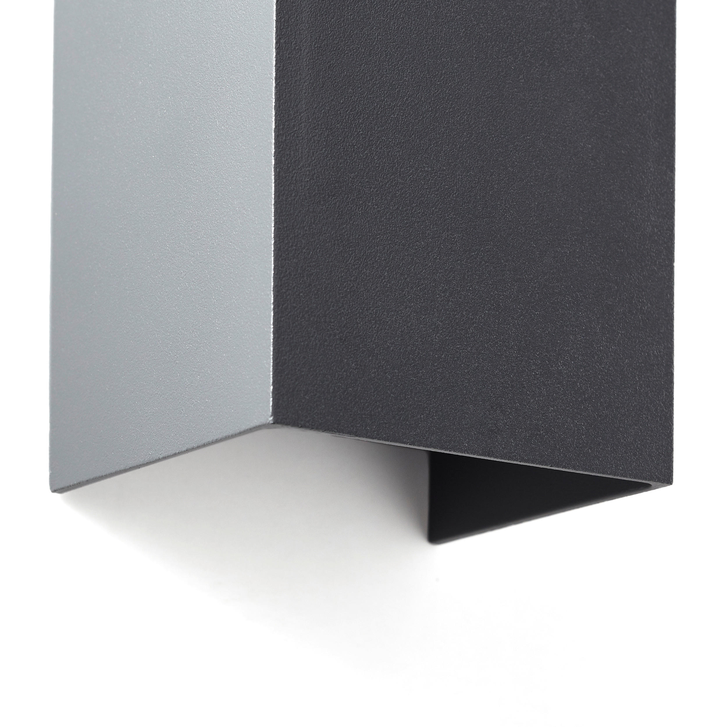WANDLEUCHTE - Dunkelgrau, Basics, Glas/Metall (13.6/8/6.8cm) - Brilliant