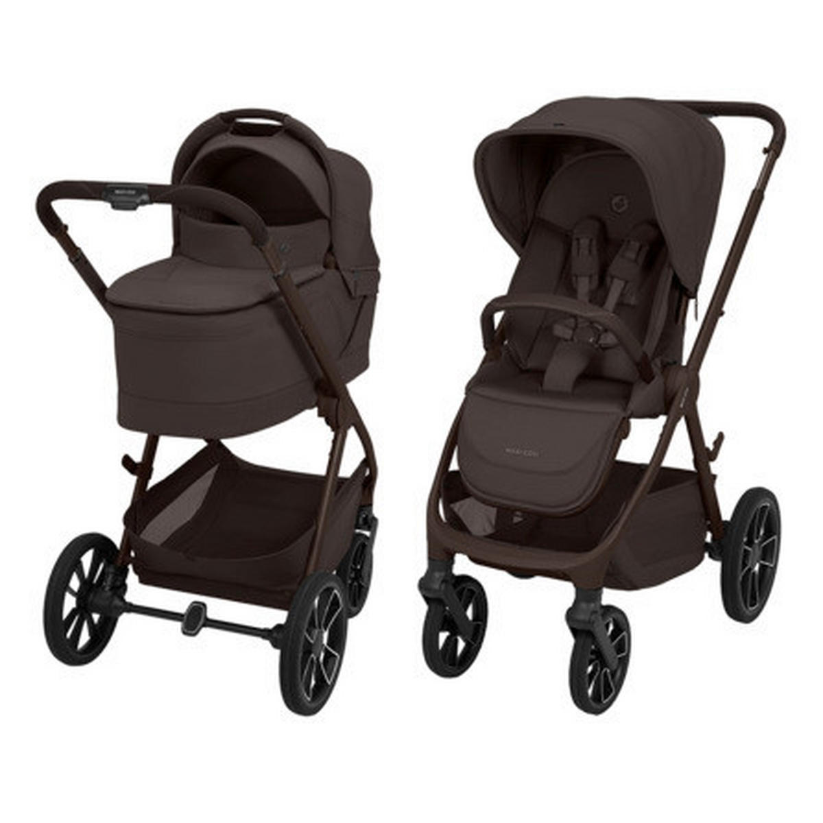KINDERWAGEN Oxford+  - Braun, Basics, Kunststoff/Textil (57,5/108/84-91cm) - Maxi Cosi Pro