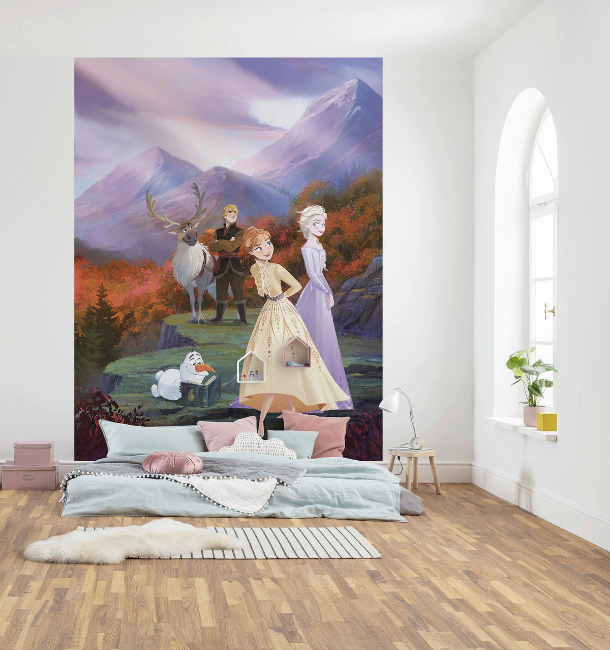 FOTOTAPET 184/254 cm  - lila/röd, Basics (184/254cm) - Komar