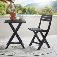 GARTENKLAPPTISCH Kunststoff rechteckig  - Anthrazit, Basics, Kunststoff (50/47/65cm) - Ambia Garden