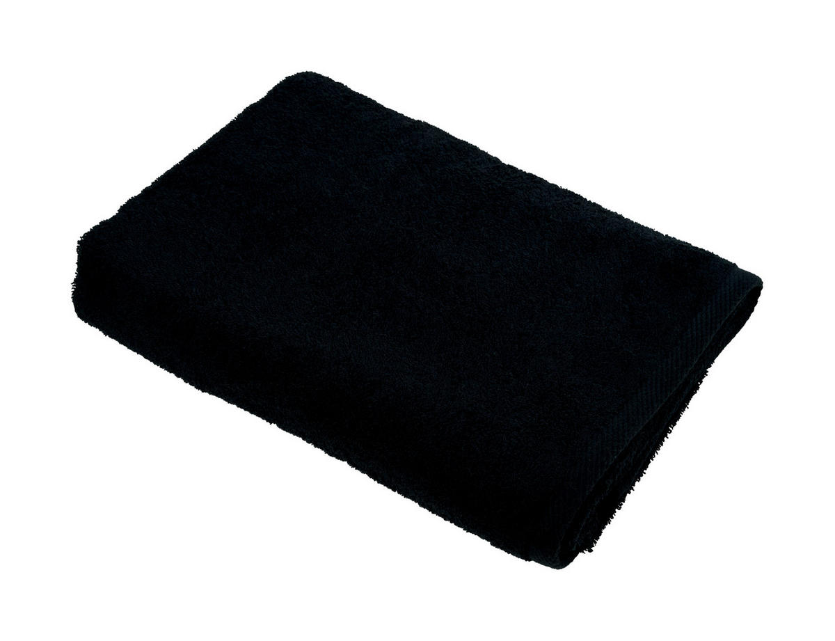 DUSCHTUCH Palma 70/140 cm  - Schwarz, Basics, Textil (70/140cm) - Esposa