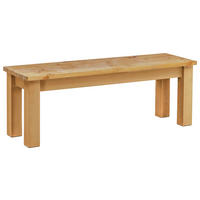 SITZBANK 130/46/40 cm Laugenfarbig, Weiß Kiefer massiv  - Laugenfarbig/Weiß, ROMANTIK / LANDHAUS, Holz (130/46/40cm) - Boxxx