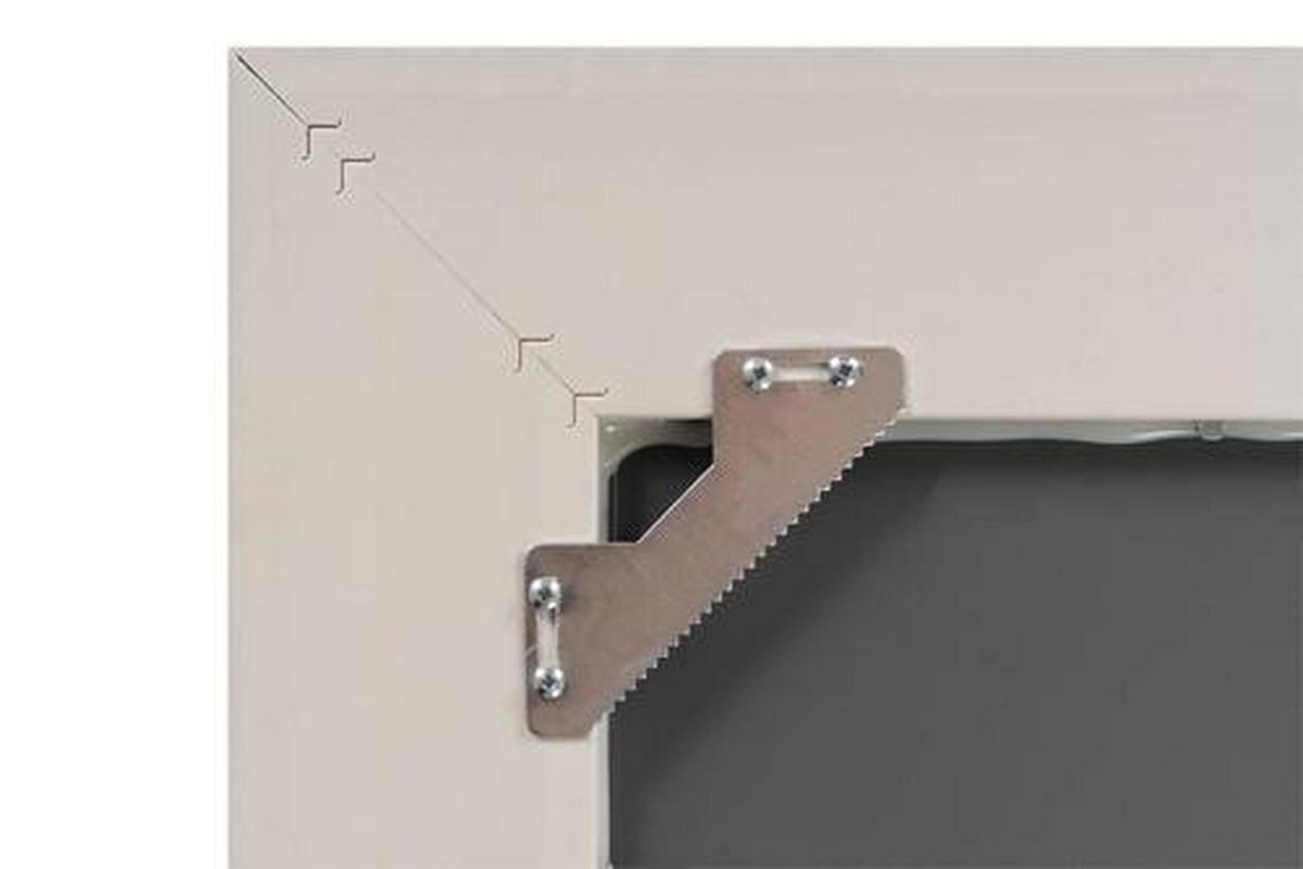 WANDSPIEGEL 36,5/45,5/5,2 cm  - Weiß, Basics, Glas/Kunststoff (36,5/45,5/5,2cm) - Kayoom