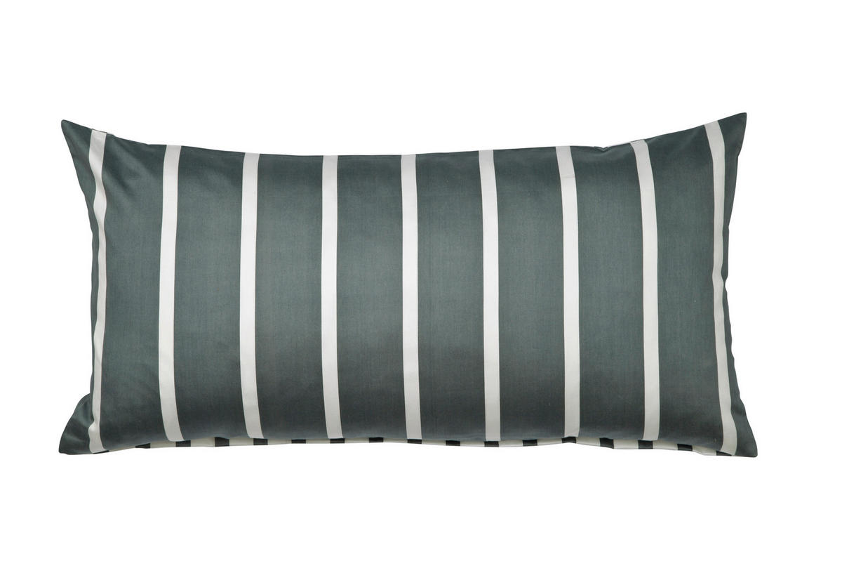 KISSENHÜLLE GENTANO 40/80 cm  - Anthrazit/Weiß, Design, Textil (40/80cm) - Janine