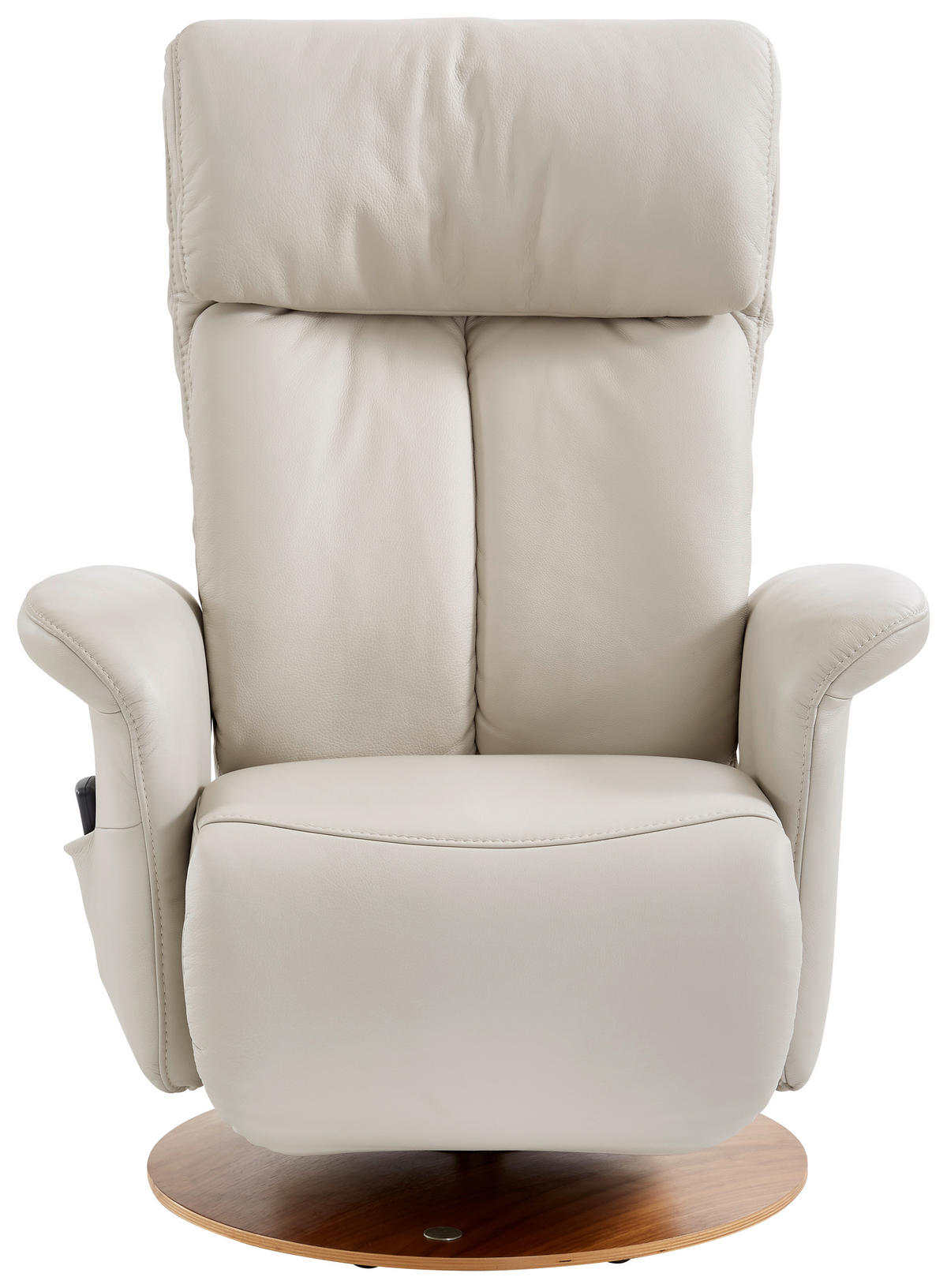 RELAXSESSEL in Leder Creme, Nussbaumfarben  - Nussbaumfarben/Creme, KONVENTIONELL, Leder/Holz (82/107/88cm) - Himolla