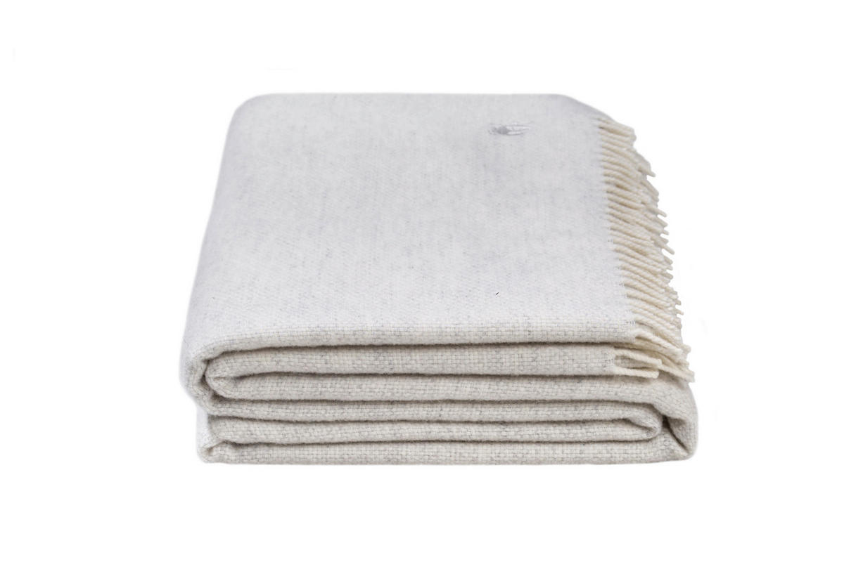 DOMÁCA DEKA, strižná vlna, 130/190 cm - biela, Basics, textil (130/190cm) - Zoeppritz