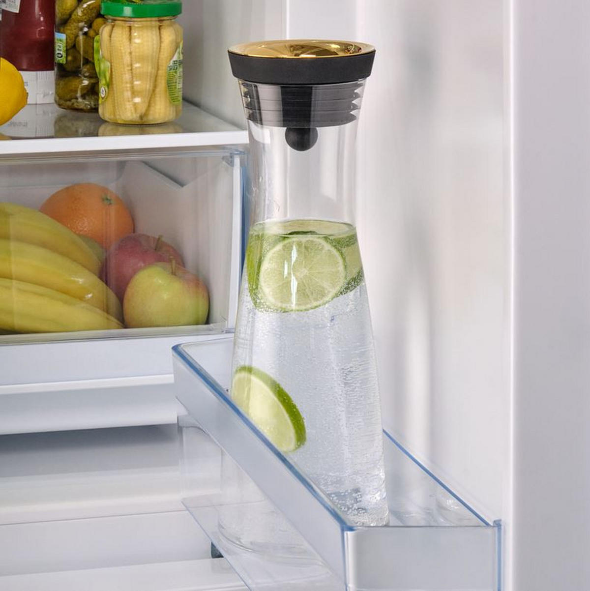 WASSERKARAFFE 1 L    - Goldfarben, Basics, Glas/Metall (1l) - WMF