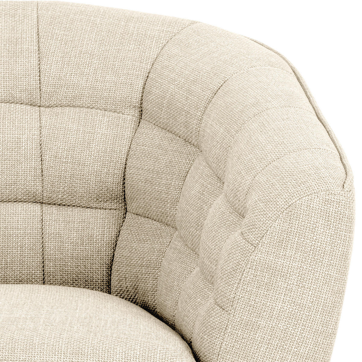 FOTOLIU COCKTAIL - crem/negru, Design, metal/textil (94/78/84,5cm) - MID.YOU