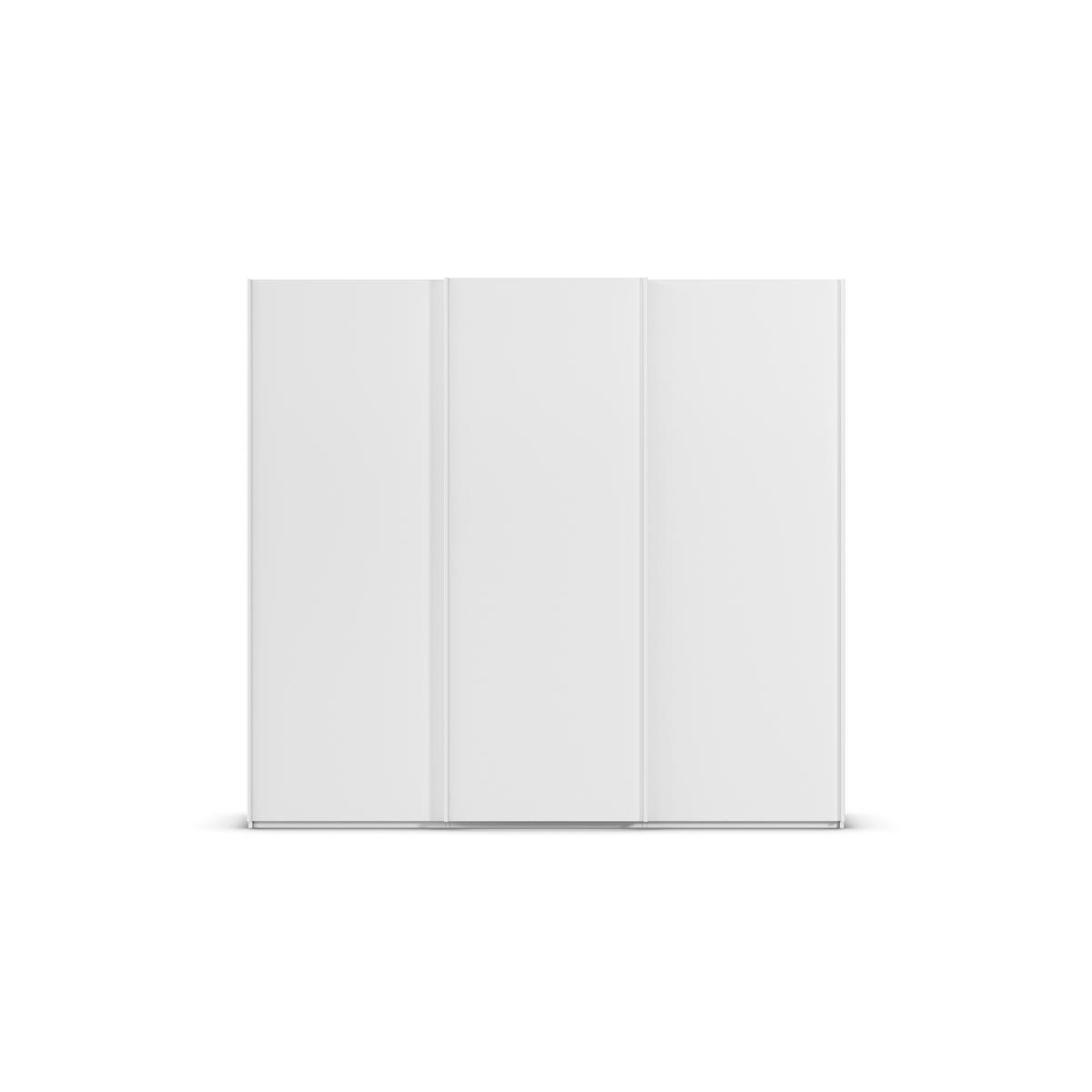 SCHWEBETÜRENSCHRANK 242/223/69 cm,  in Weiß, 3 Tür(en)  - Weiß, Basics, Holzwerkstoff/Metall (242/223/69cm) - Rauch Möbel