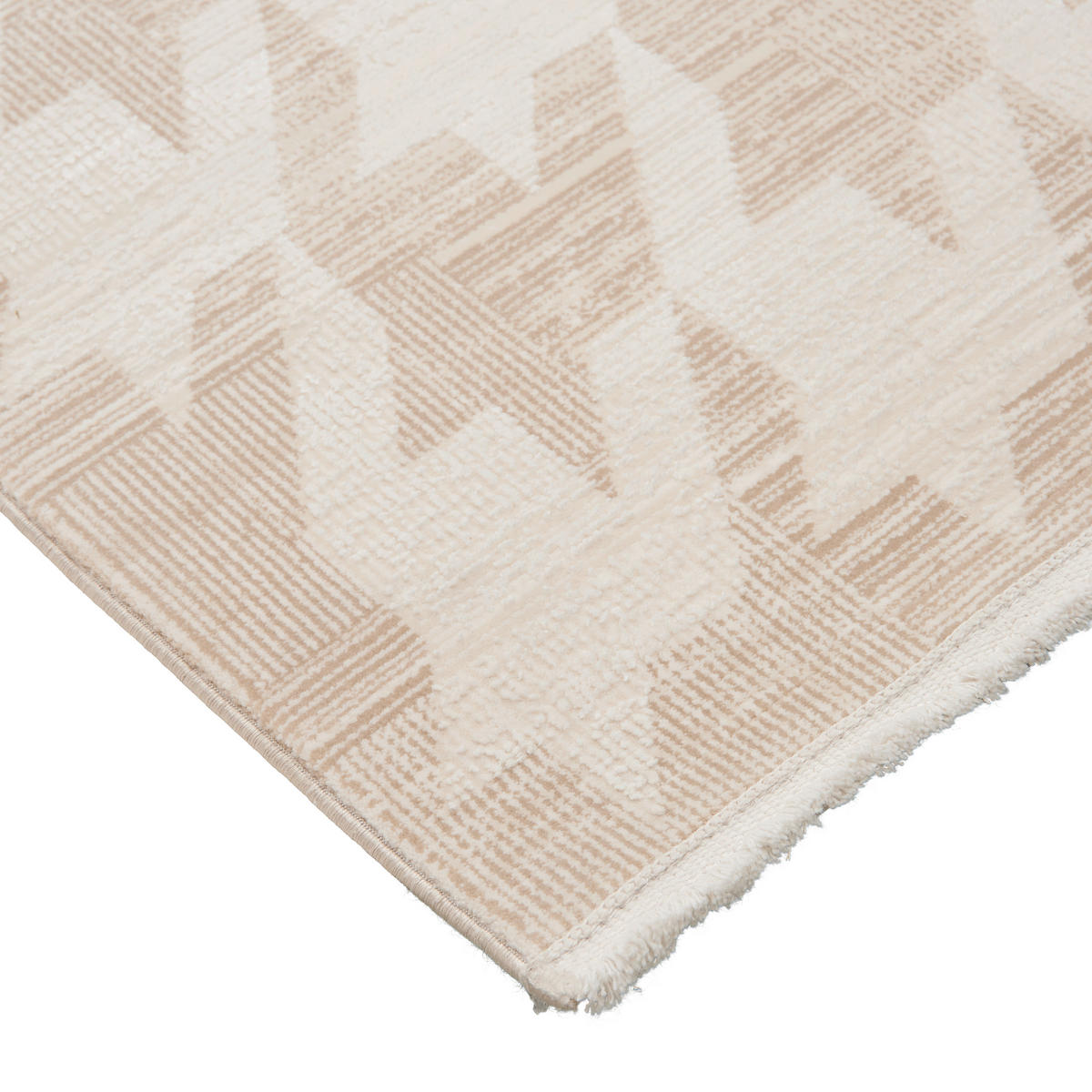 WEBTEPPICH 200/290 cm Houndstooth Allover  - Beige, Design, Textil (200/290cm) - Dieter Knoll