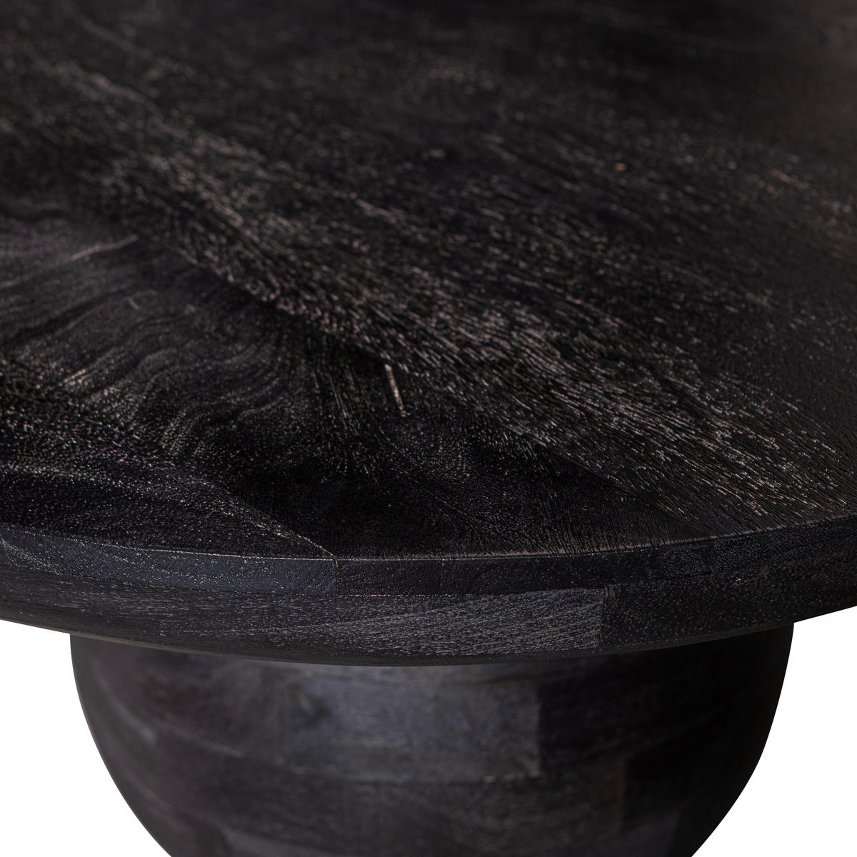 COUCHTISCH Steppe Mangoholz 110/72/38 cm oval Schwarz  - Schwarz, Design, Holz (110/72/38cm) - Livetastic