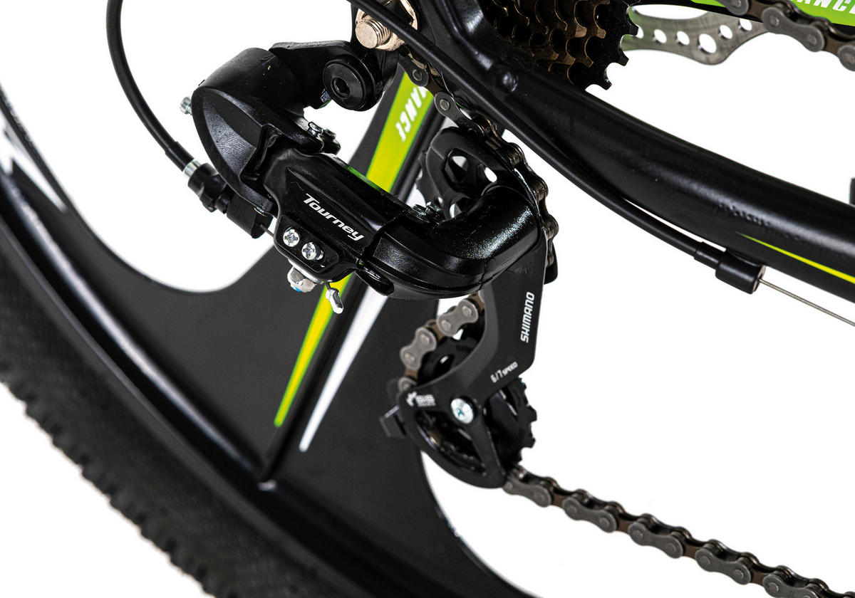 MOUNTAINBIKE 29 Zoll  - Schwarz/Grün, Basics, Metall (139/76/21cm) - Atrigo