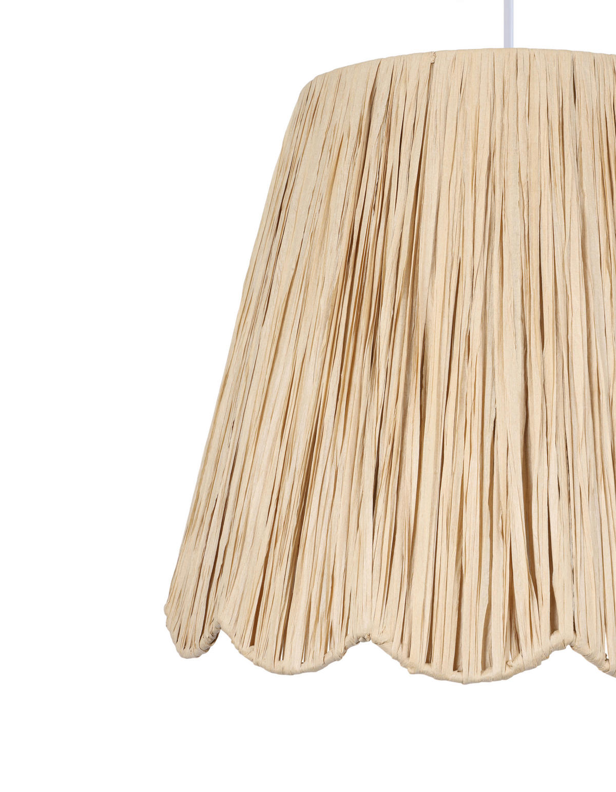 HÄNGELEUCHTE 40/120 cm   - Naturfarben/Weiß, KONVENTIONELL, Papier/Metall (40/120cm) - Collet's Monde