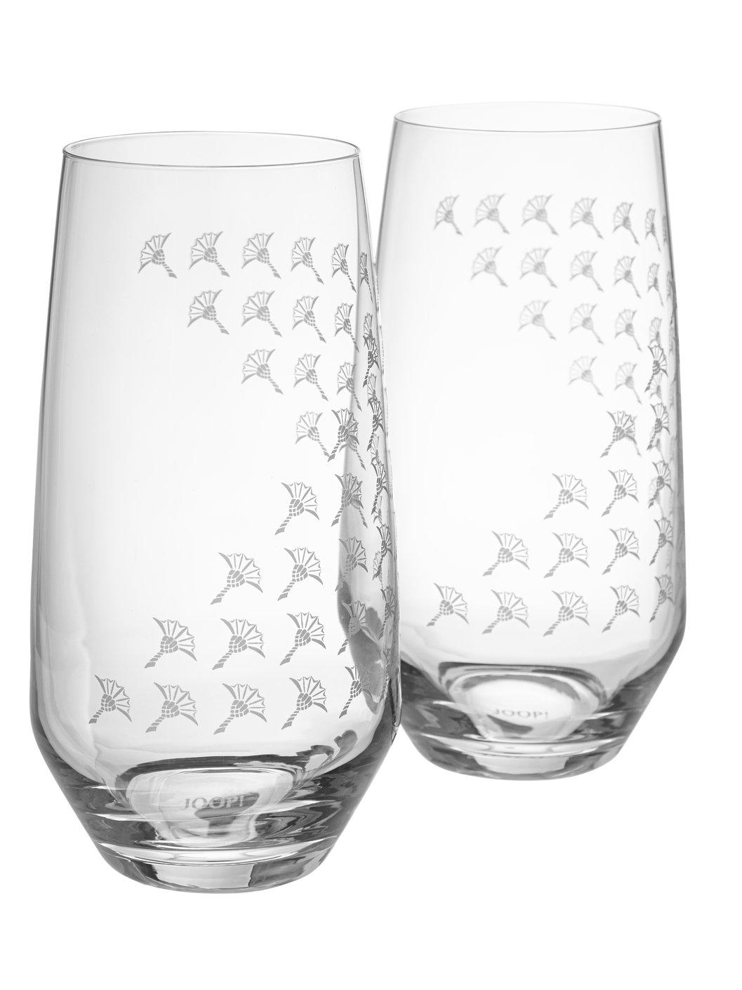 LONGDRINKGLAS 460 ml 2-teilig  - Design, Glas (7,6/14,5cm) - Joop!