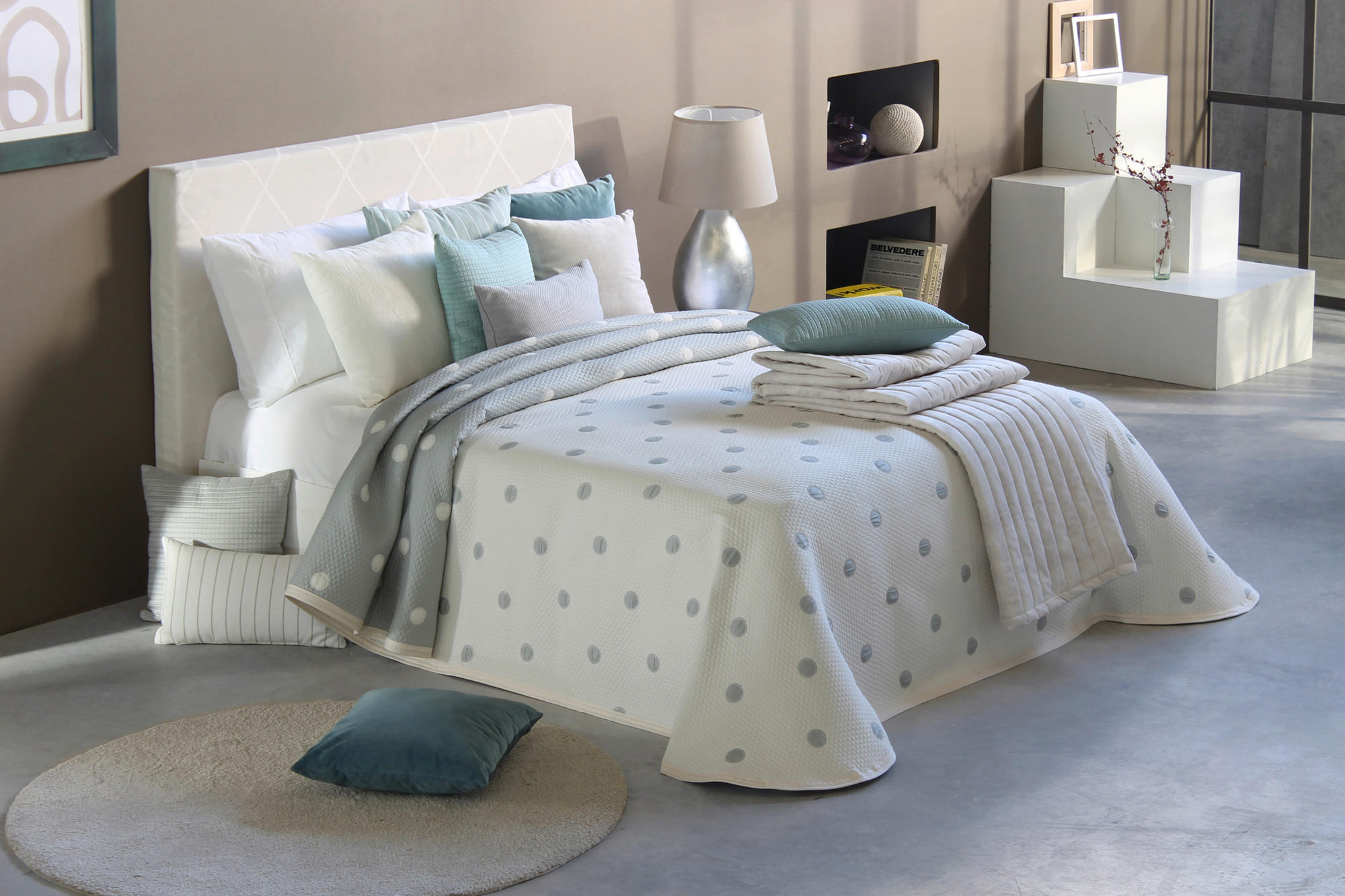 PREKRIVAČ 235/270 cm  CULKIN  - svijetlo zelena/bijela, Konvencionalno, tekstil (235/270cm) - Reig Marti