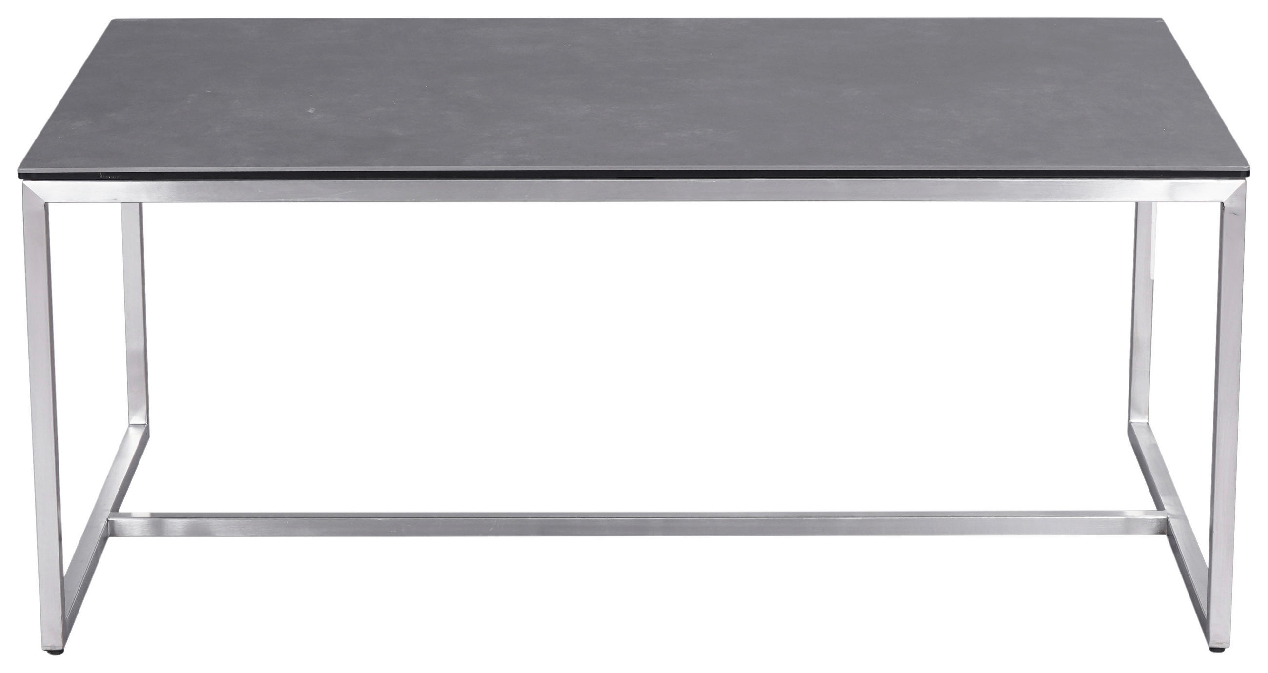 COUCHTISCH ESG 100/60/42 cm rechteckig Anthrazit, Edelstahlfarben  - Edelstahlfarben/Anthrazit, Design, Glas/Keramik (100/60/42cm) - Novel