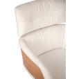 ARMLEHNSTUHL  Wippfunktion, Sitzfläche 360° drehbar, automatische Rückholfunktion Webstoff  - Eichefarben/Creme, Design, Holz/Textil (62/92/66cm) - Dieter Knoll