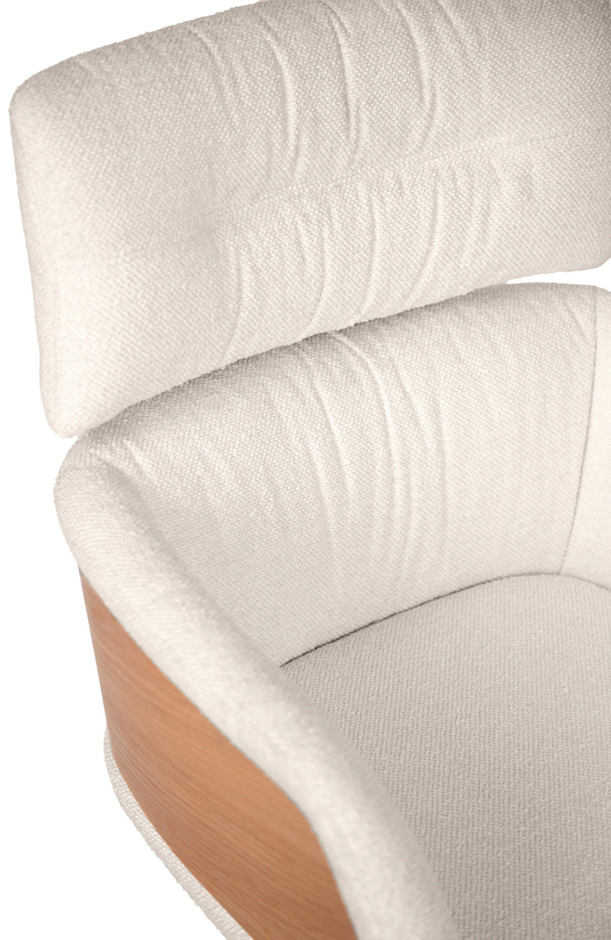 ARMLEHNSTUHL  in Eisen Webstoff  - Eichefarben/Creme, Design, Holz/Textil (62/92/66cm) - Dieter Knoll