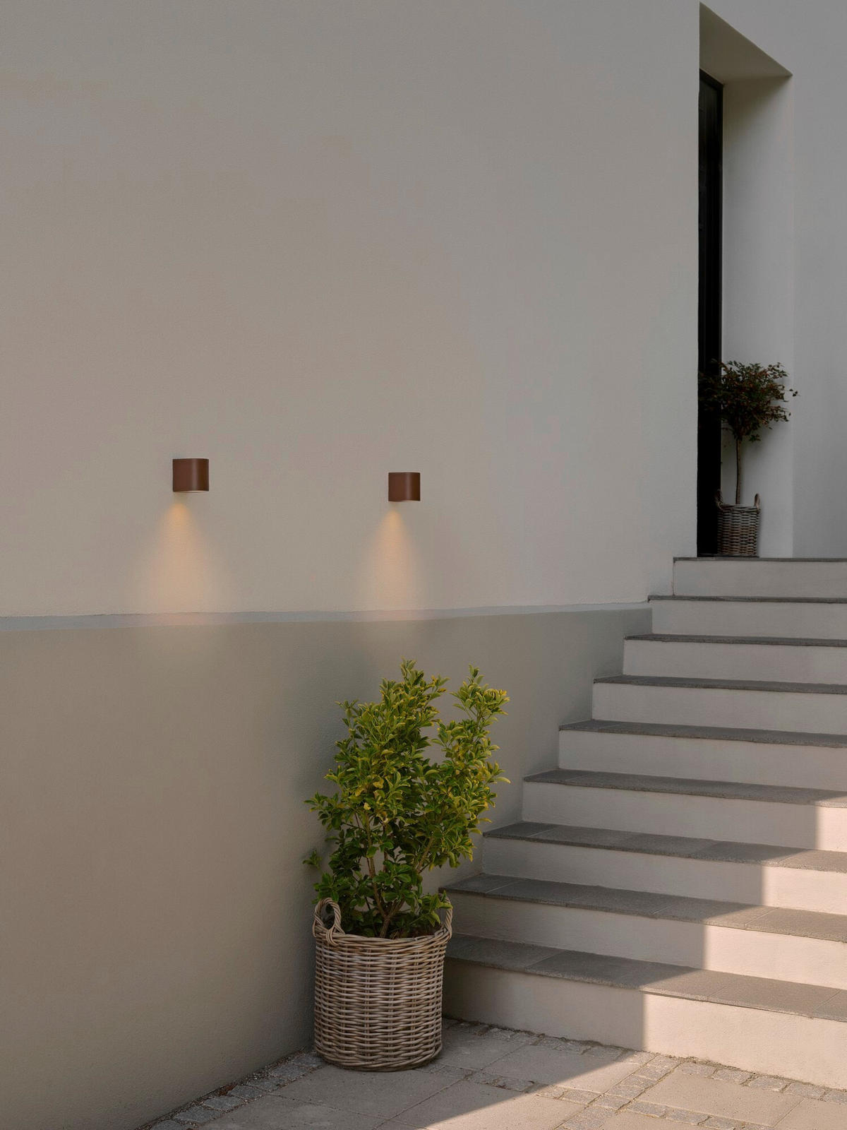 AUßENWANDLEUCHTE 9/6,6/9,2 cm   - Rostfarben, Design, Metall (9/6,6/9,2cm) - Nordlux