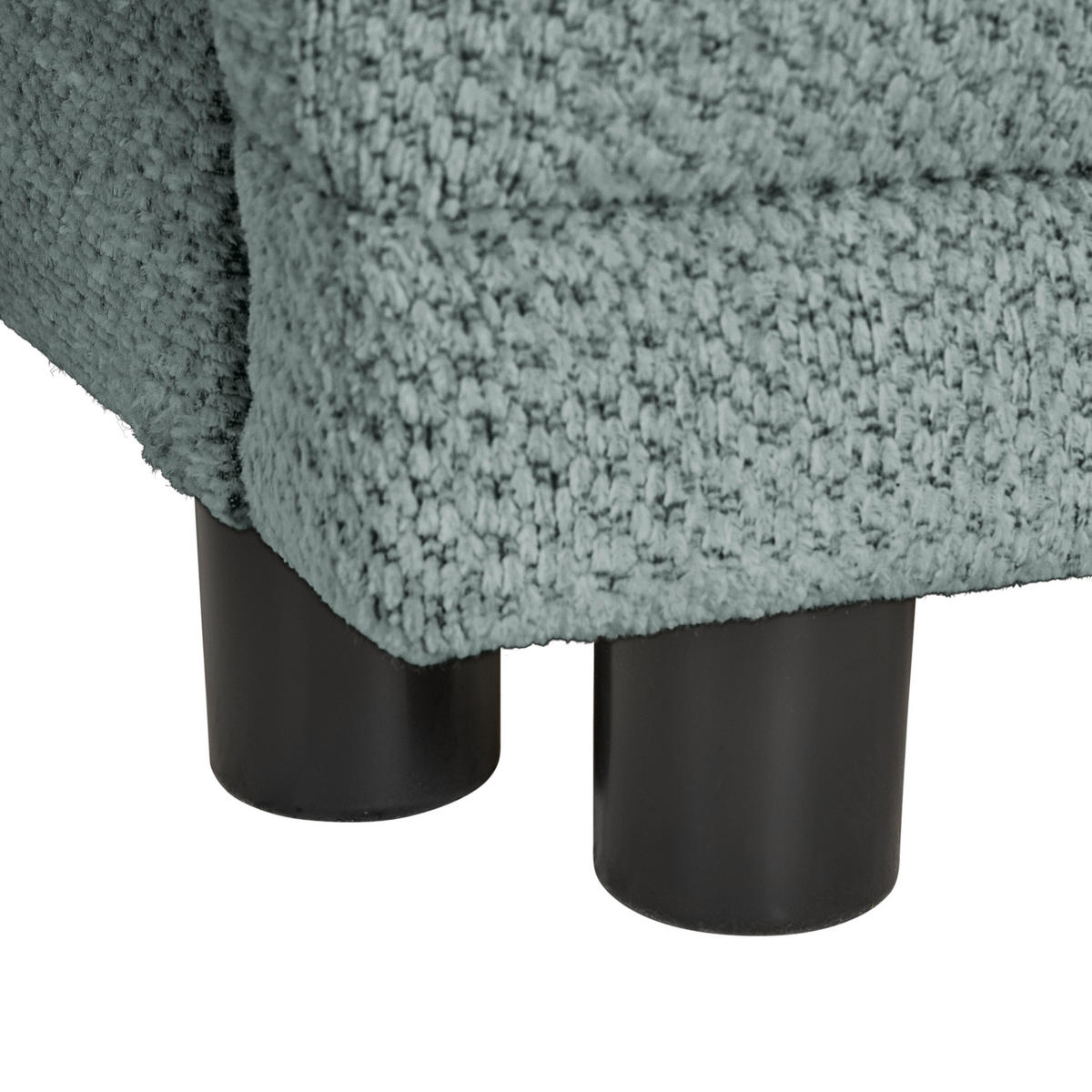 SCHLAFSOFA  mit Stoffauswahl, Liegefunktion, Schlafen auf Sitzhöhe, Rücken echt Chenille Grau  - Schwarz/Grau, KONVENTIONELL, Kunststoff/Textil (201/72/98cm) - Carryhome