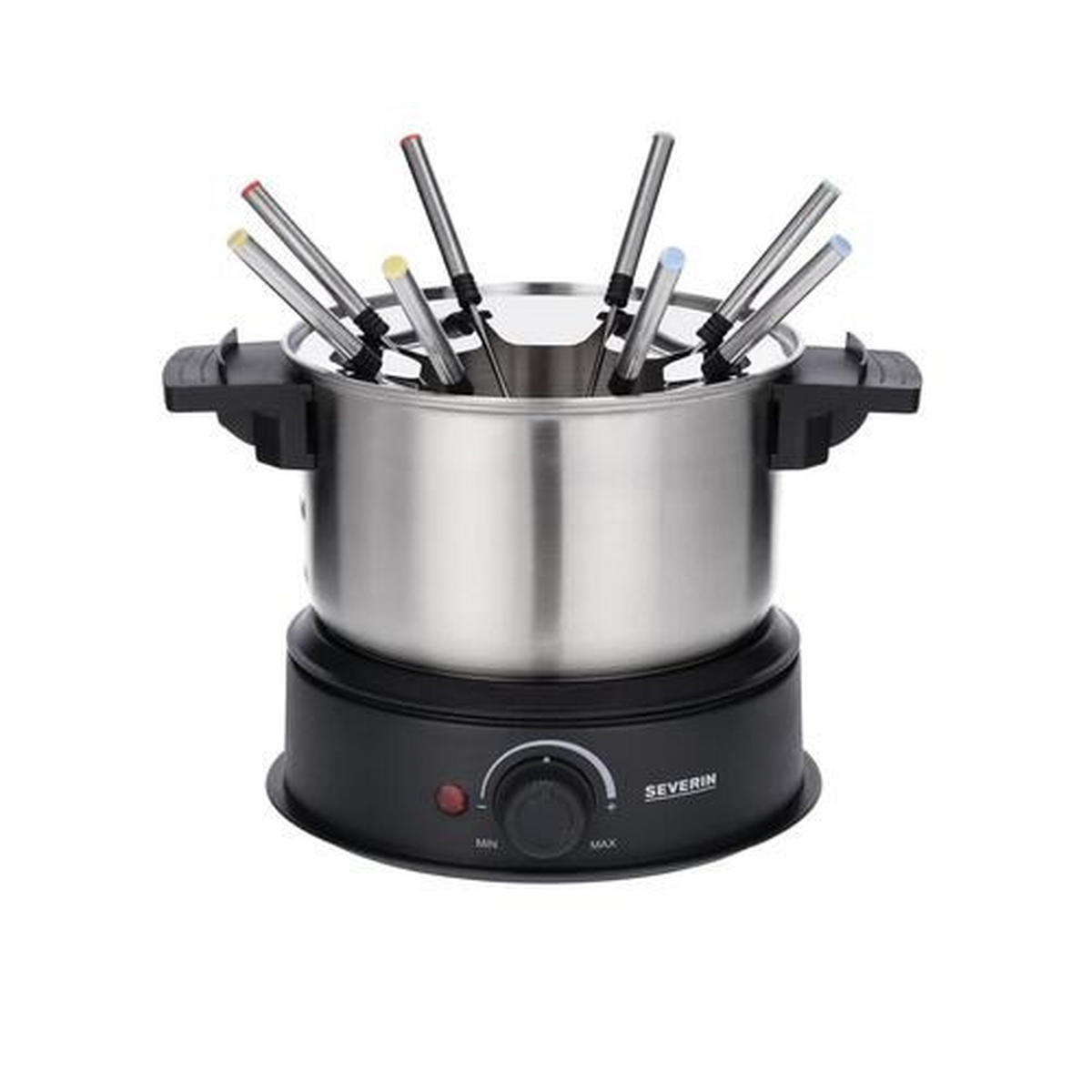 FONDUESET FO 2470  - Schwarz, Basics, Kunststoff/Metall (30/23,5/25,5cm) - Severin