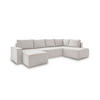 WOHNLANDSCHAFT Beige  - Beige/Schwarz, Design, Kunststoff/Textil (156/322/194cm) - MID.YOU