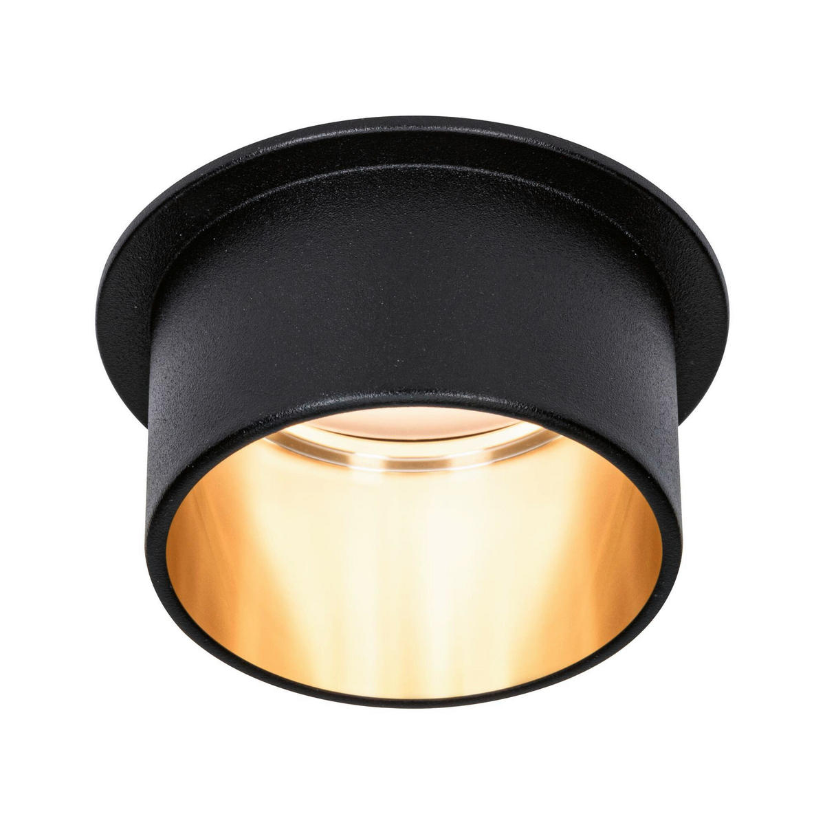 DECKENLEUCHTE   6,8 cm   - Goldfarben/Schwarz, Basics, Metall (6,8cm) - Paulmann