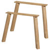 TISCHGESTELL Eichefarben   - Eichefarben, MODERN, Holz (79/73/11cm) - Livetastic