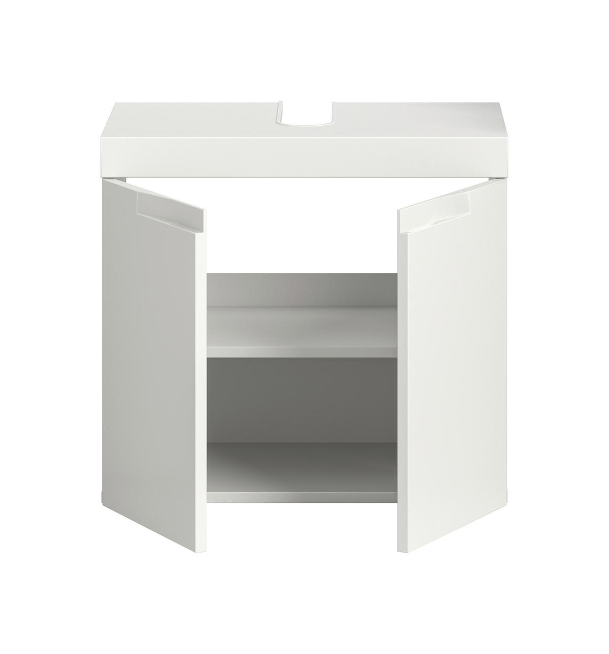 WASCHBECKENUNTERSCHRANK 60/56/34 cm  - Schwarz/Weiß, Trend, Holzwerkstoff/Kunststoff (60/56/34cm) - MID.YOU