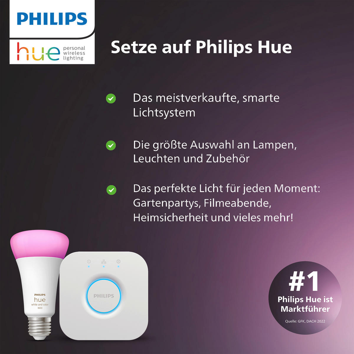 SCHIENENSYSTEM Perifo 221,5/12,8/2,6 cm   - Weiß, Basics, Metall (221,5/12,8/2,6cm) - Philips HUE