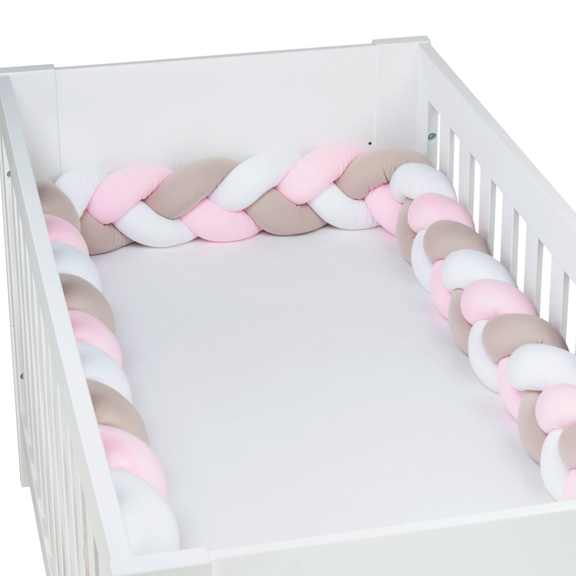 NESTCHENSCHLANGE  280/13/13 cm   - Hellrosa/Beige, Basics, Textil (280/13/13cm) - Babybay