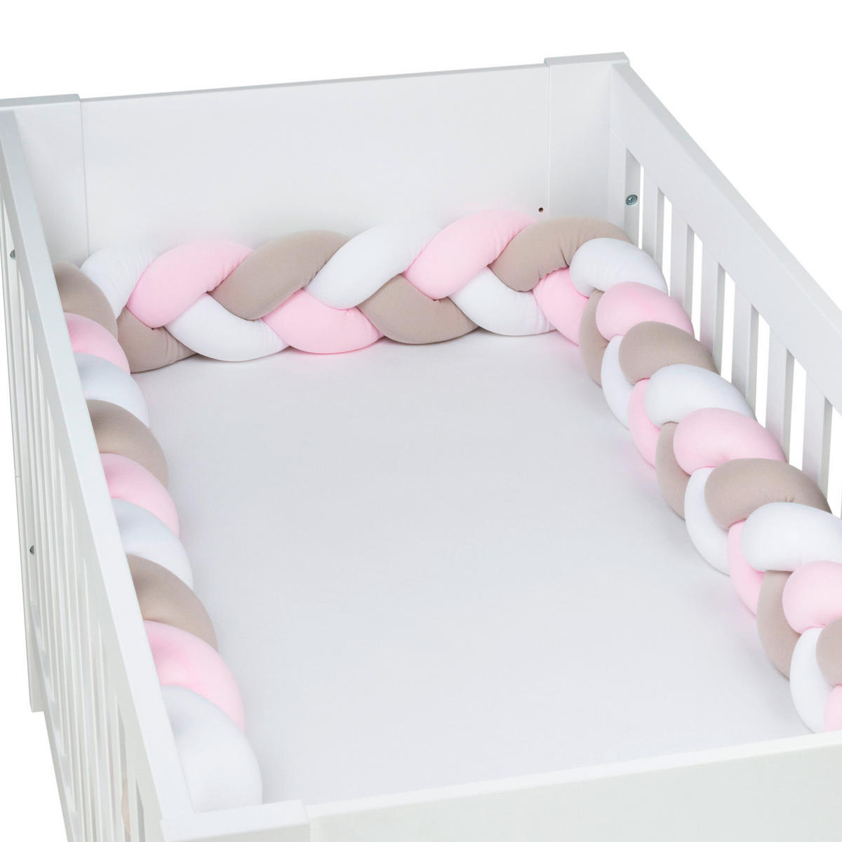 NESTCHENSCHLANGE  280/13/13 cm   - Hellrosa/Beige, Basics, Textil (280/13/13cm) - Babybay