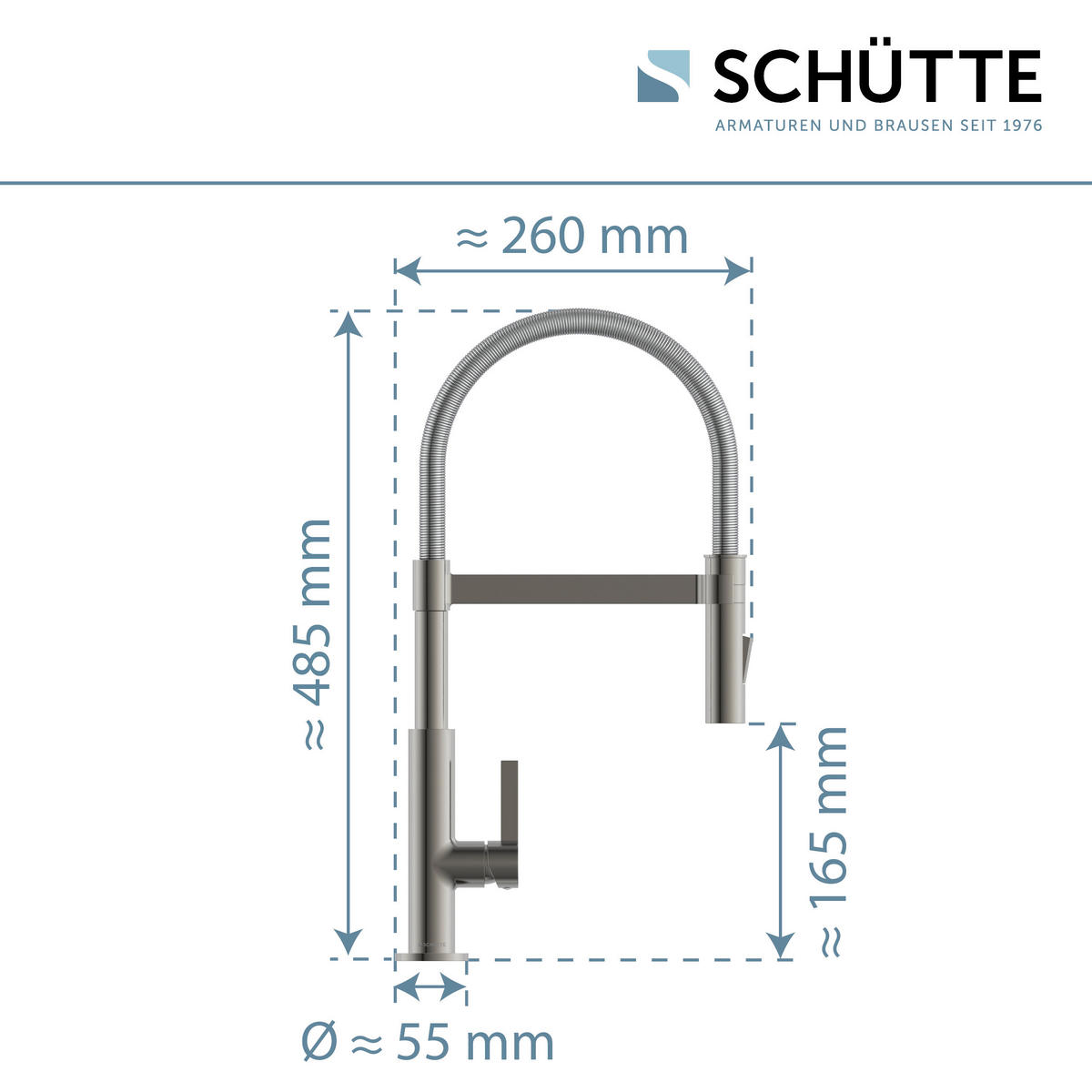 KONYHAI CSAPTELEP 26/48,5/5,5 cm  - grafitszürke, Basics, fém (26/48,5/5,5cm) - Schütte