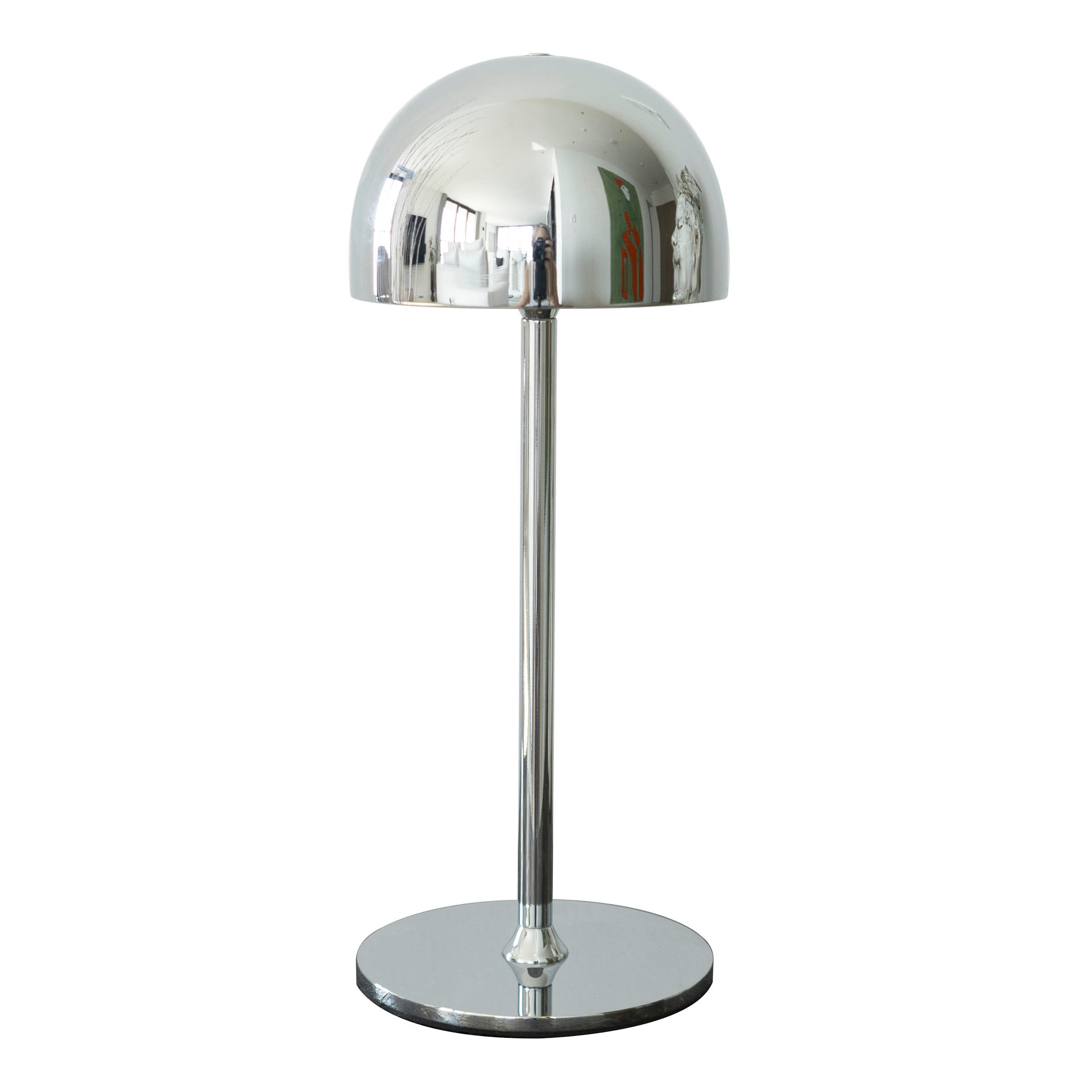 AKKU-TISCHLEUCHTE Living 11,5/30 cm - Silberfarben, Trend, Metall (11,5/30cm)
