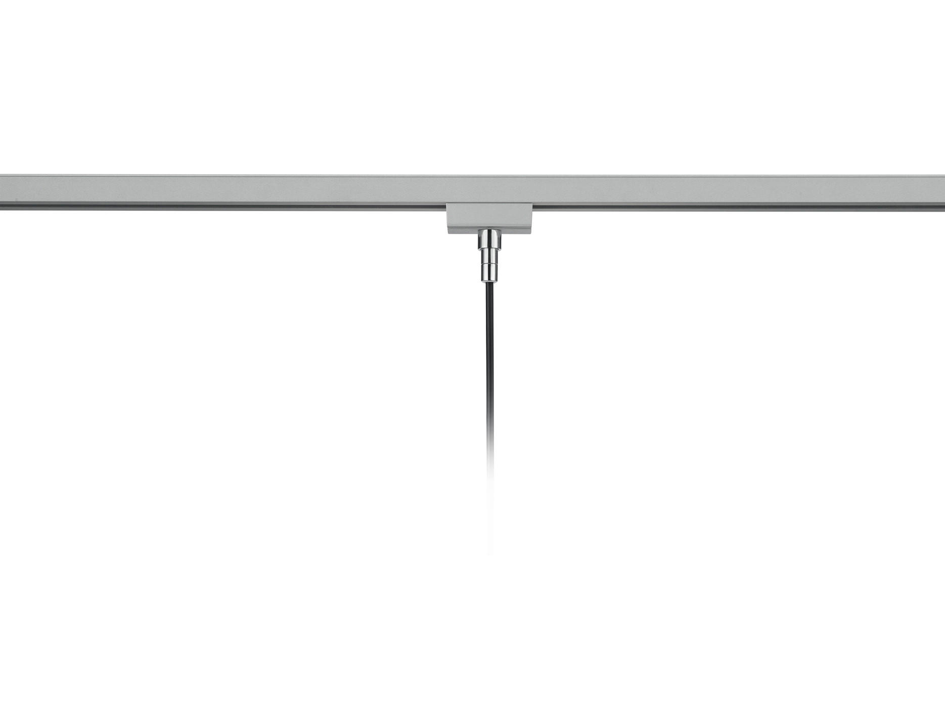 ZÁVESNÉ KOĽAJNICOVÉ SVIETIDLO, 6/177,5 cm  - niklová, Basics (6/177,5cm) - Trio Leuchten