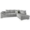 ECKSCHLAFSOFA in Hellgrau Textil   - Silberfarben/Hellgrau, Design, Holz/Textil (298/202cm) - MID.YOU