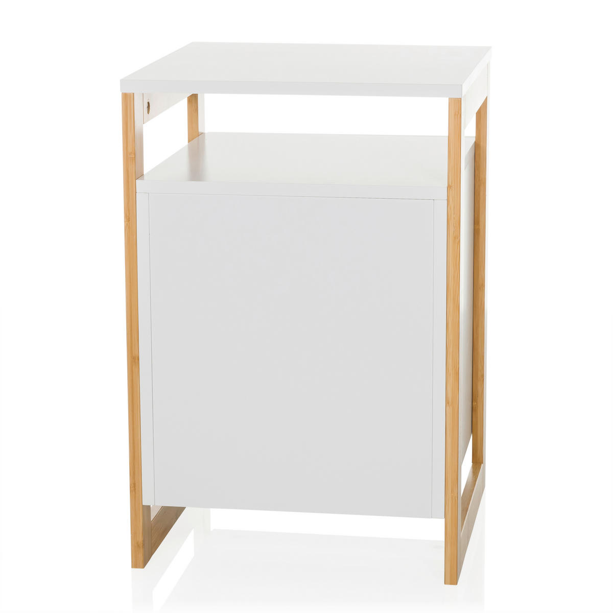 BEISTELLTISCH 40/60/40 cm Weiß  - Hellbraun/Weiß, MODERN, Holzwerkstoff (40/60/40cm) - MID.YOU