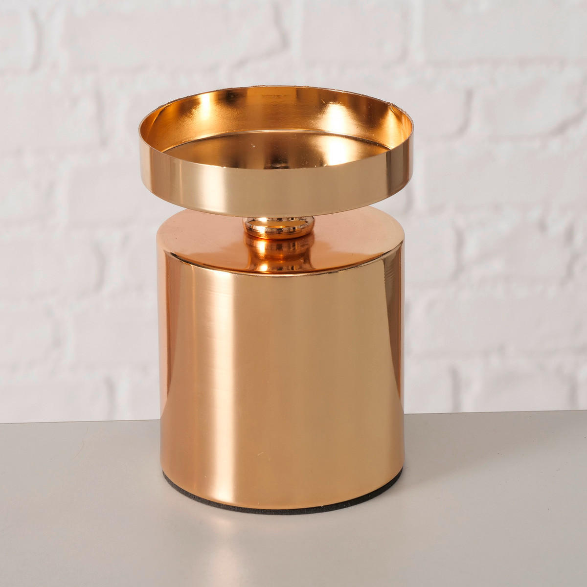 KERZENHALTER - Goldfarben, Basics, Metall (8/11cm) - Ambia Home