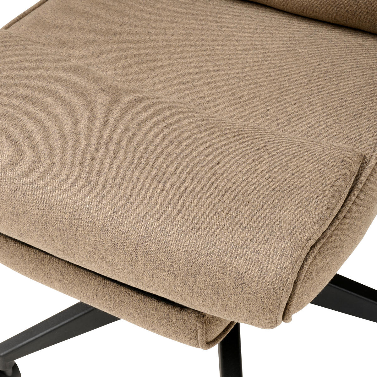 CHEFSESSEL  in Webstoff Braun  - Schwarz/Braun, MODERN, Kunststoff/Textil (62/112-122/65cm) - MID.YOU