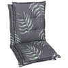 SESSELAUFLAGENSET in Anthrazit Blätter  - Anthrazit, Design, Textil (50/7/108cm)