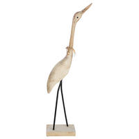 DEKOVOGEL - Beigebraun, Basics, Holz/Metall (27/93/13cm)